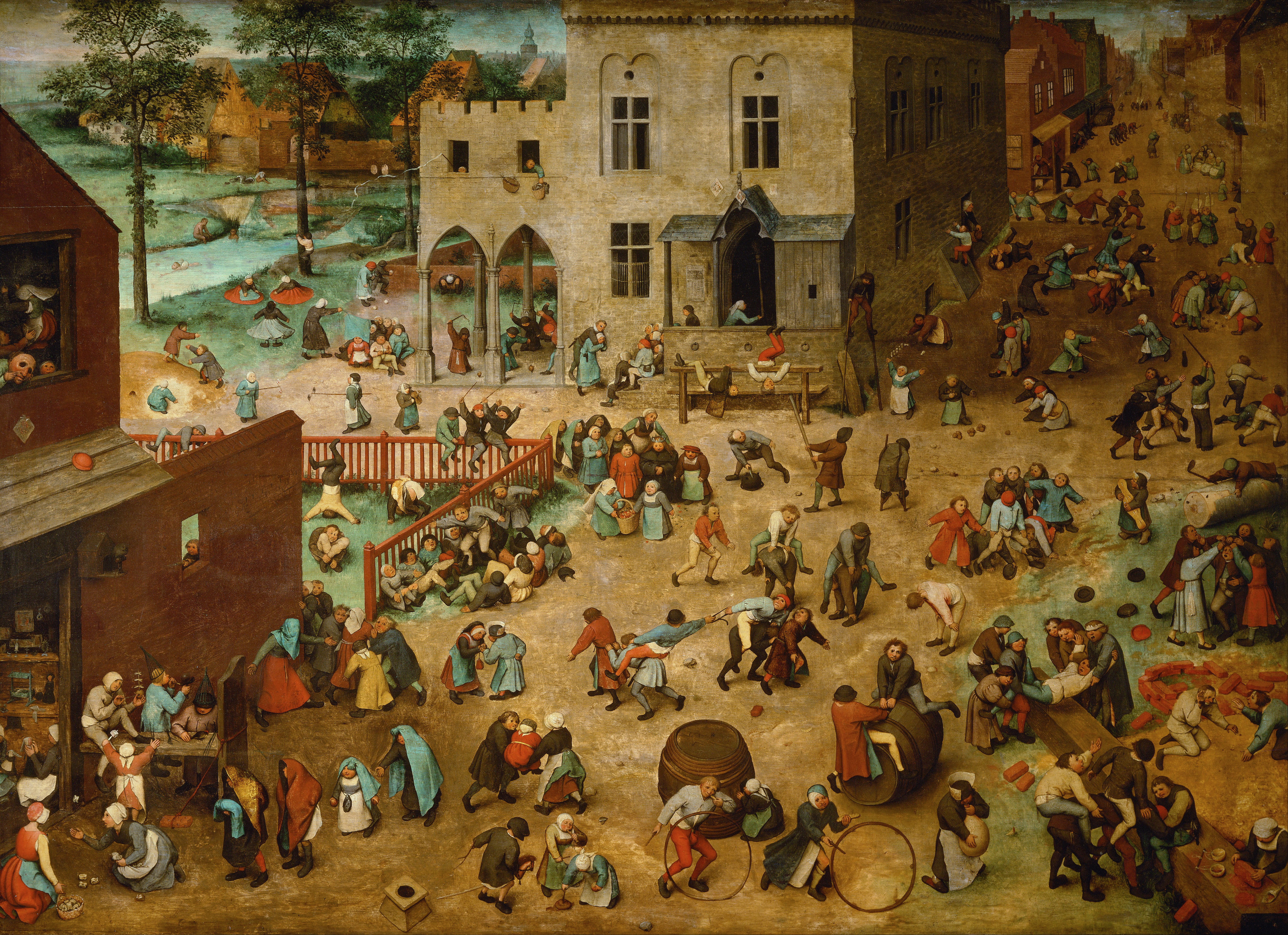 Les jeux d'enfants, Pieter Brueghel l'Ancien, 1560 © Collection Kunsthistorisches Museum Wien