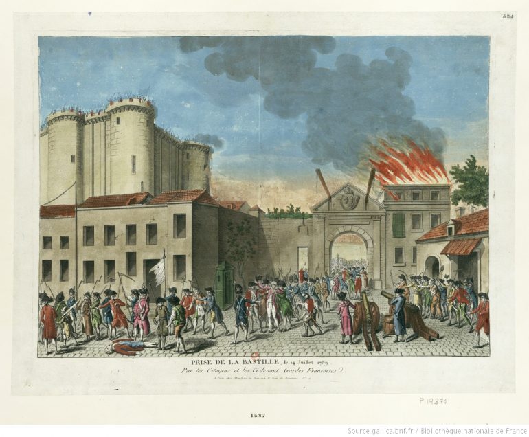 Prise de la Bastille, le 14 juillet 1789 © Bibliothèque nationale de France, département Estampes et photographie