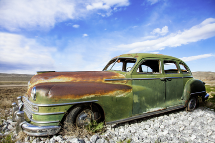 Epave de voiture dans l'Oregon aux USA. © Siegfried Schnepf / Fotolia