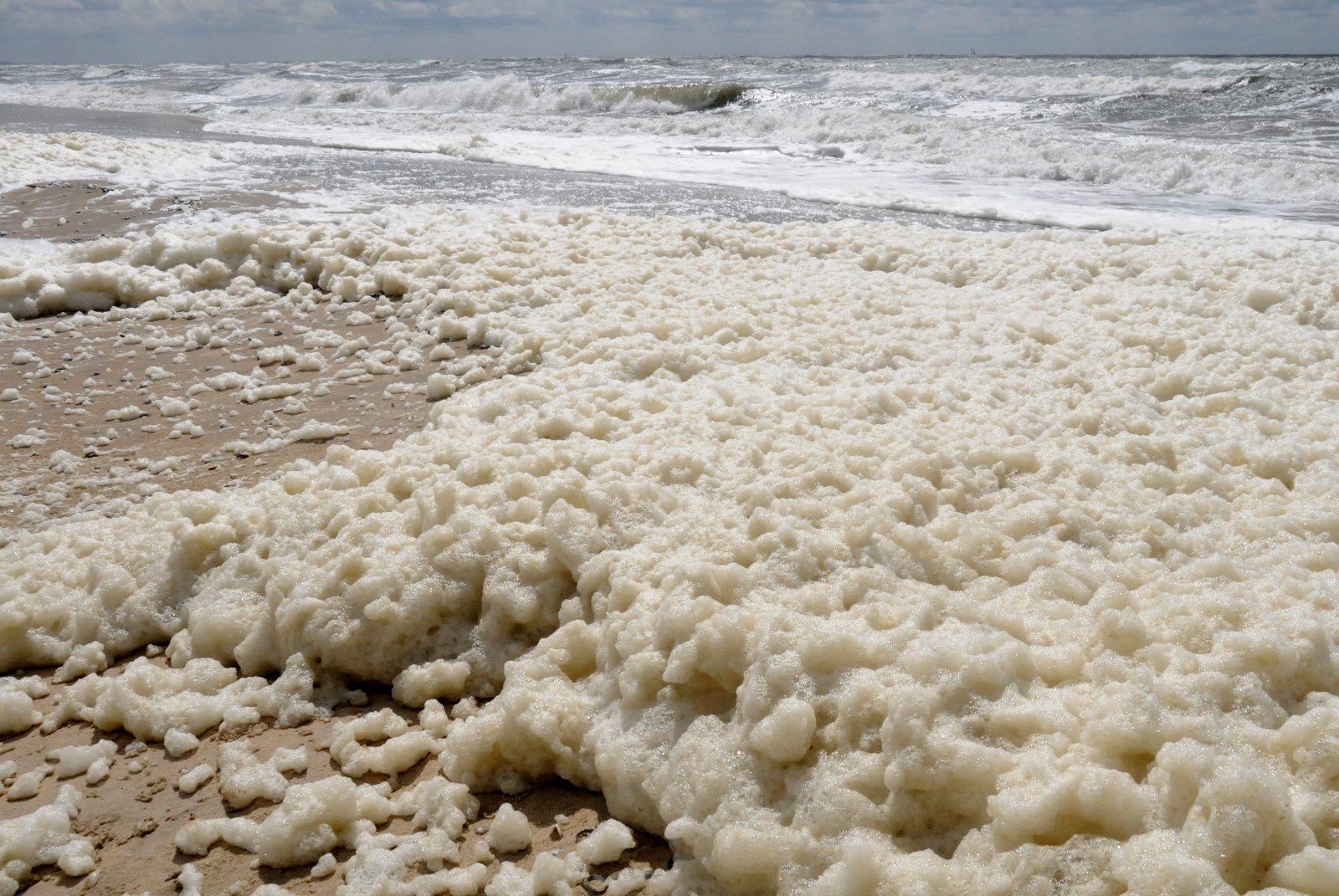 Pourquoi l'eau de mer créée de la mousse sur la plage ?