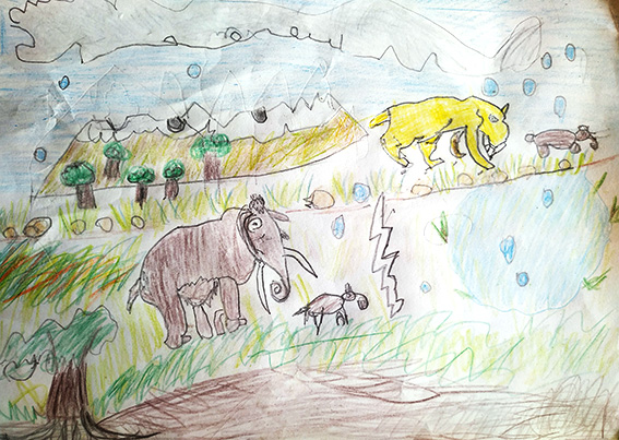 Concours dessins animal prehistorique