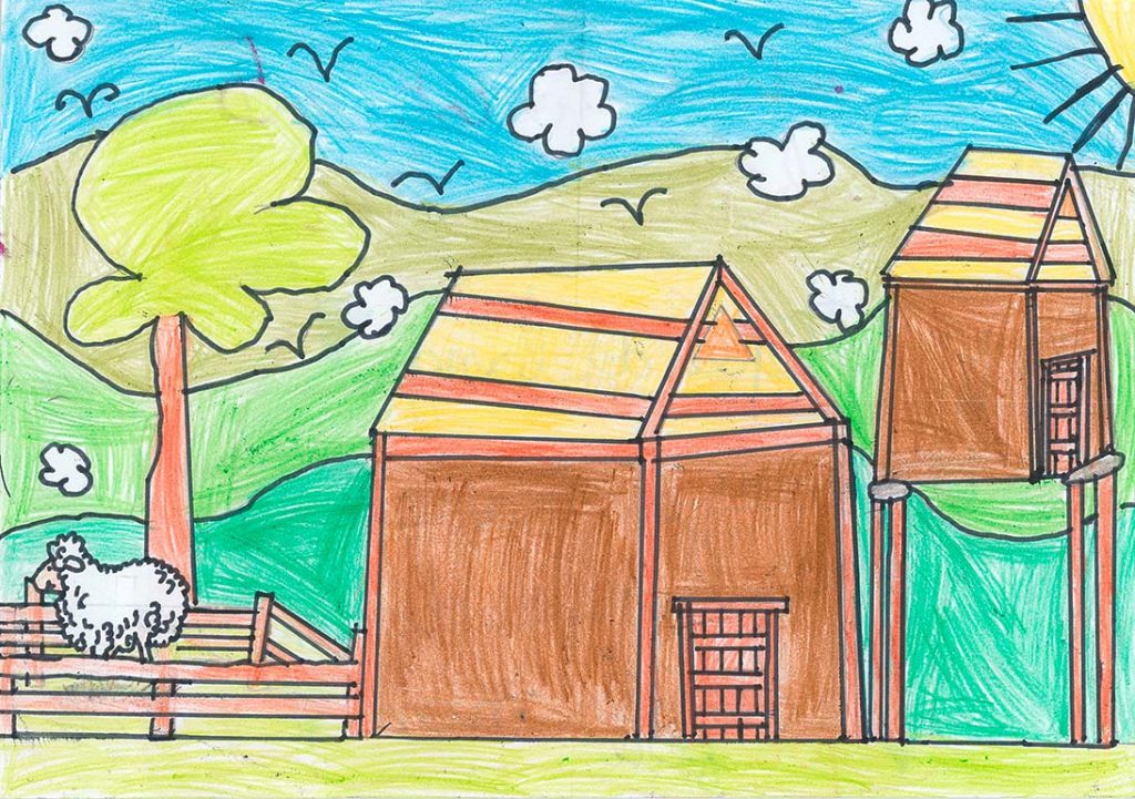 Concours de dessins - Maison gauloise