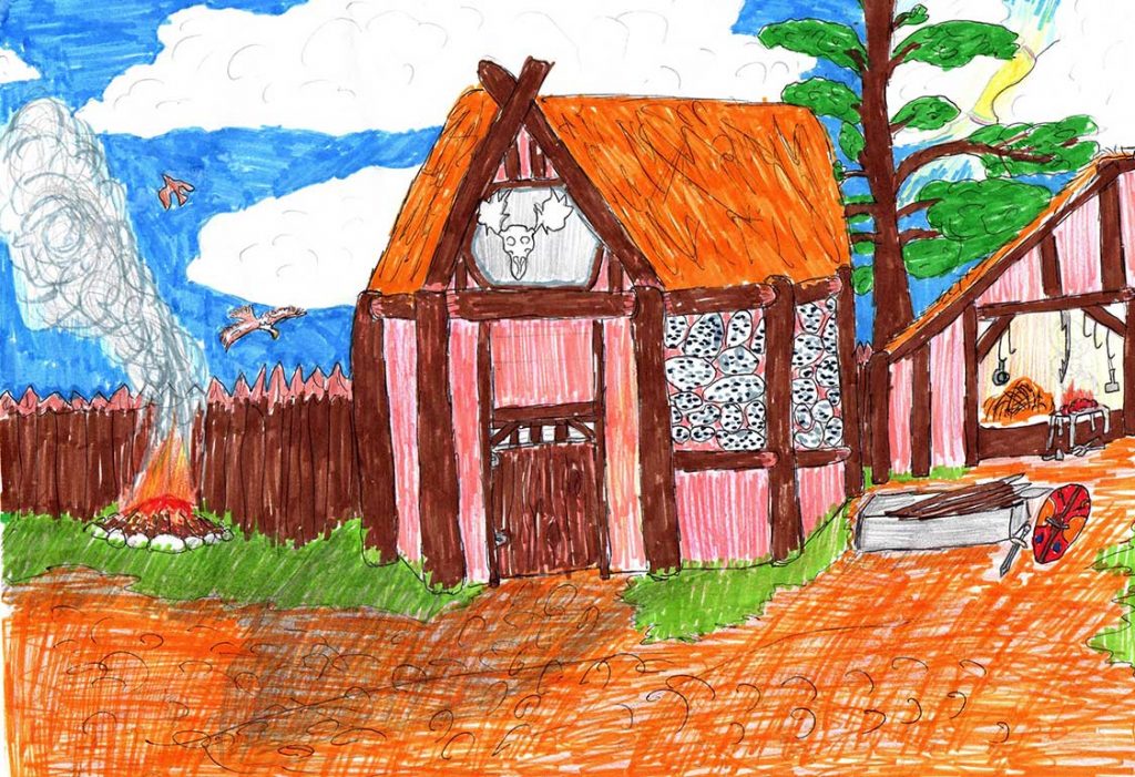 Concours de dessins - Maison gauloise