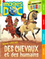 Couverture du magazine Images Doc n°423, mars 2024 - Depuis 4 000 ans : des chevaux et des humains.