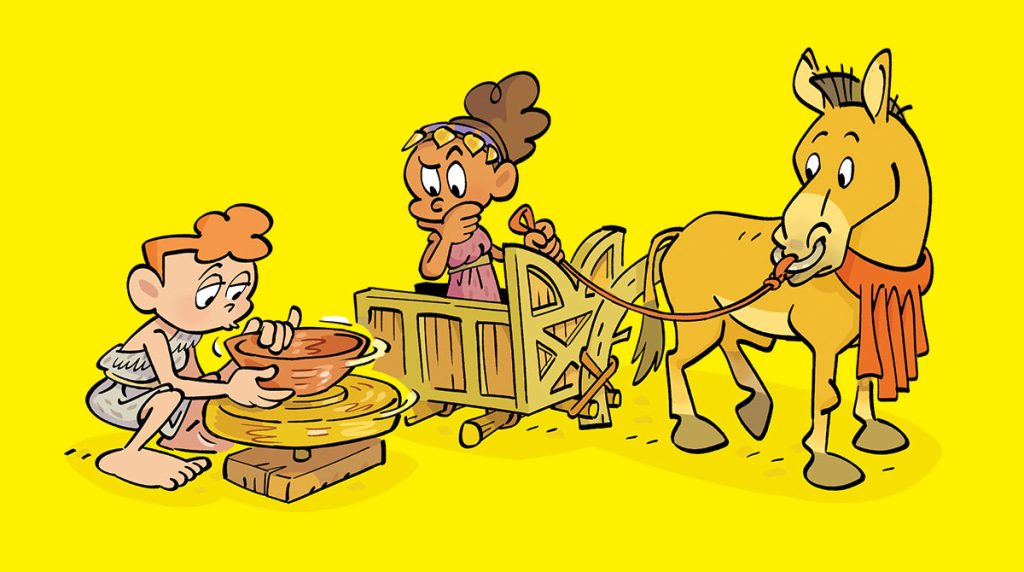 Podcast d'Images Doc pour les enfants “Qui a inventé la roue ?”