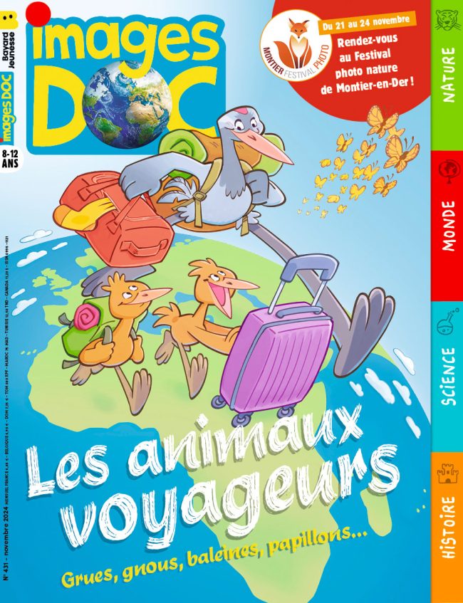 Les animaux voyageurs : grues, gnous, baleines et papillons