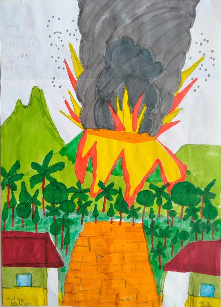 Concours de dessins - Volcan