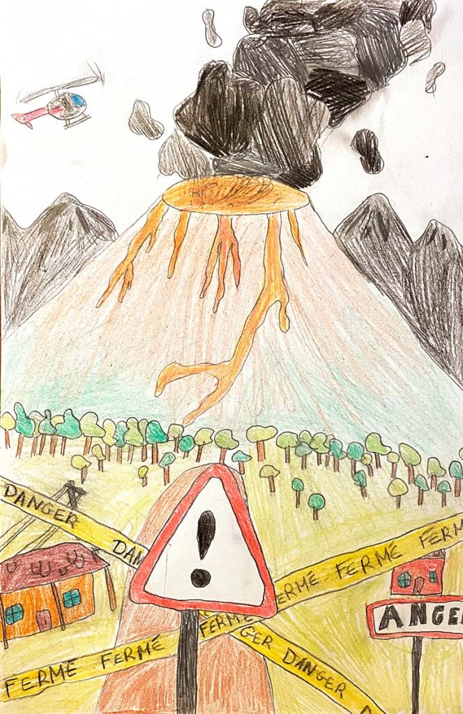 Concours de dessins - Volcan